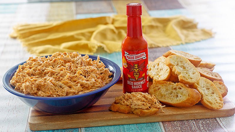 Crock Pot “Buffalo” Chicken Dip Recipe with Marie Sharp's Red Hornet Sauce - Pepperheadz Company Store