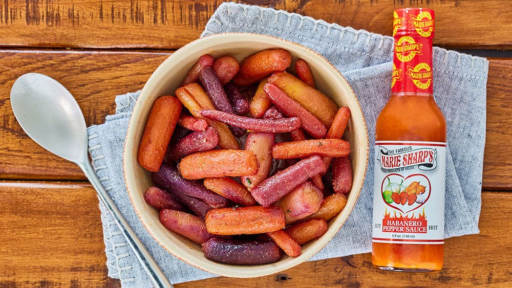 Glazed Carrots with Marie Sharp’s Original Hot Habanero Pepper Sauce - Pepperheadz Company Store