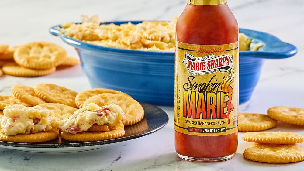 Smokey Bacon And Cheese Dip with Marie Sharp’s Smokin’ Marie Habanero Pepper Sauce - Pepperheadz Company Store