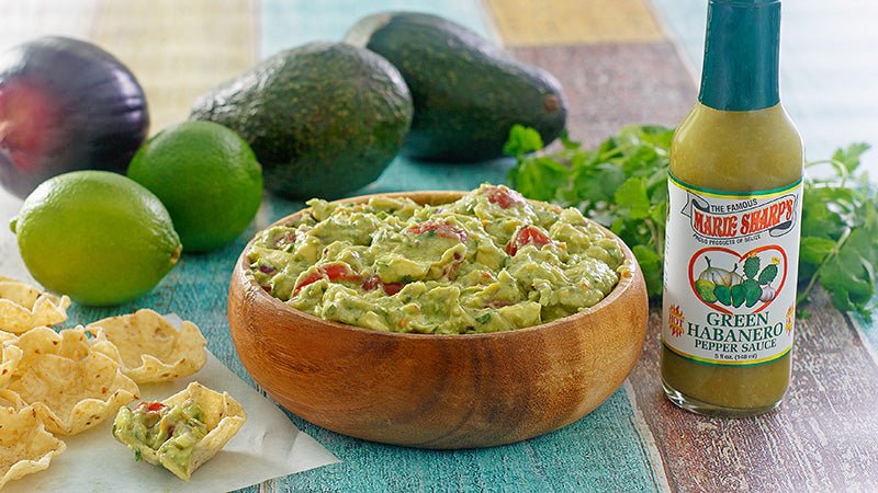 Spicy Guacamole Recipe Recipe with Marie Sharp’s Green Habanero Hot Sauce - Pepperheadz Company Store