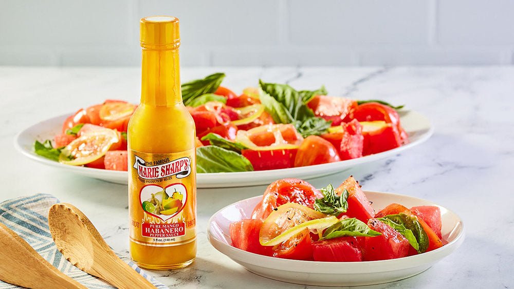 Tomato and Lemon Confit Salad with Marie Sharp’s Mango Habanero Pepper Sauce - Pepperheadz Company Store