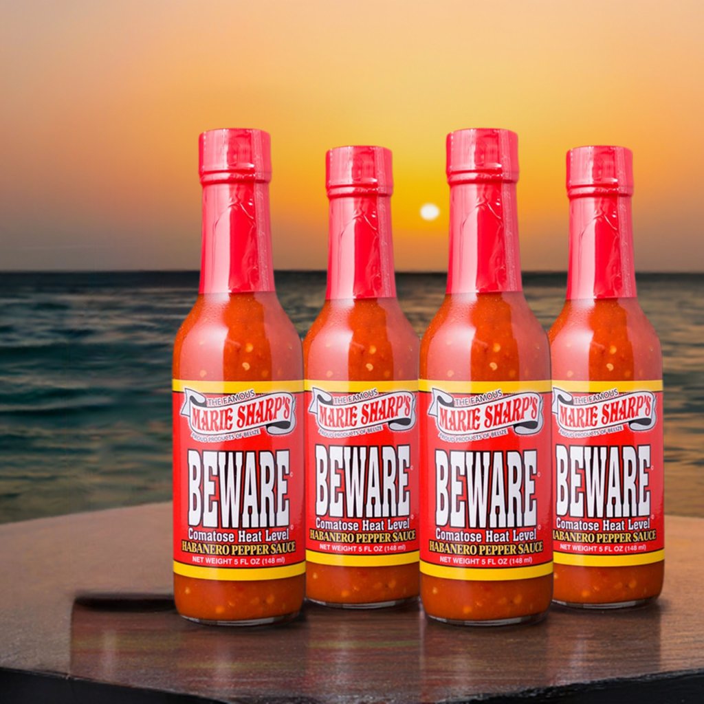 Beware Comatose Habanero Pepper Sauce - 4 Pack - Marie Sharp's Company Store